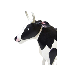 Krowa stojąca figurka ozdoba metalowa z recyclingu 40cm